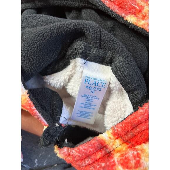 Pepperoni Pizza onesie pajama full zip up hooded funny warm cozy kids SZ XXL - Picture 3 of 7